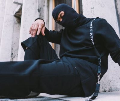 Ninja dressed in black